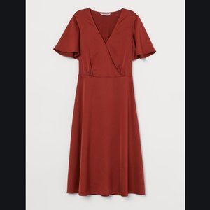 H&M rust dress NWT size US 10